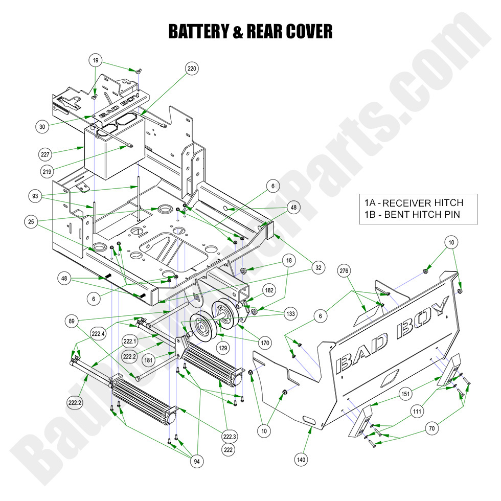 2023 Renegade - Diesel Battery & Rear Cover